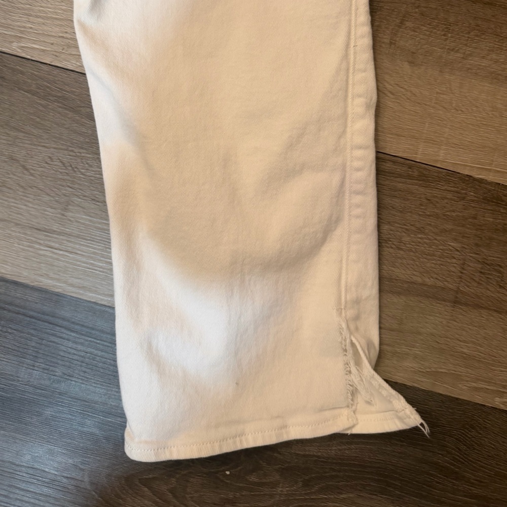 Hollister White Denim Pants Ultra High Rise Dad Jeans W32 L29 - Picture 4 of 5